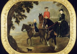 Sir George Hampton und Familie, ca. 1738 von Stephen Slaughter