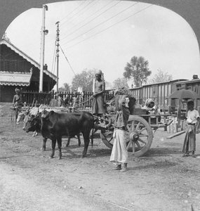 Typischer Bahnhof, Katha, Burma, 1908