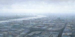 Regnerische Londoner Stadtansicht von Steve Mitchell
