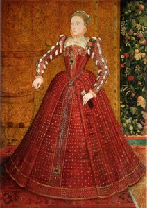 Porträt von Elizabeth I. von England Das Hampden-Porträt, ca. 1563 von Steven van der Meulen