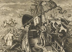 Christophorus Columbus Ligur Americae Retectio von Stradanus