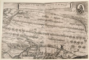 Beschreibung der Armeen zu Pferd und zu Fuß Seiner Majestät und Sir Thomas Fairfax; der vierzehnte Tag im Juni 1645 von Streeter