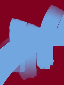 Fette blaue Striche von Studio Palette