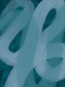 Flüssiges türkisfarbenes Abstrakt