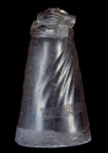 Mesopotamien: untere Hälfte der Dioritstatue von Manishtusu (2270-2254 v. Chr.) von Sumerian Mesopotamian School
