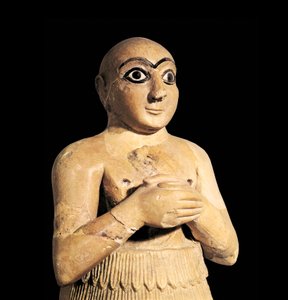 Selim, Bruder des Königs von Mari in Syrien, 3. Jahrtausend v. Chr. (Skulptur) von Sumerian Sumerian