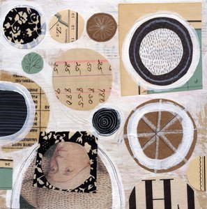 Abstrakte Papierkreise von Susan Black