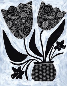 Gemusterte Volksblumen