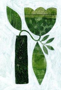 Strukturierte Grüne Botanicals von Susan Black