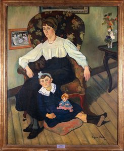 Gemaltes Porträt von Suzanne Valadons Nichte von Suzanne Valadon