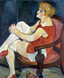Frau mit weißen Strümpfen, 1924