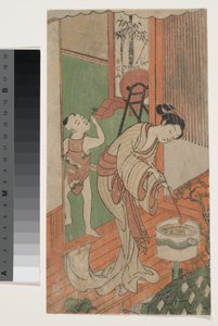 Auf der Veranda von Suzuki Harunobu