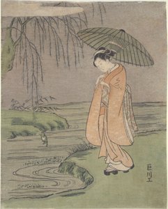 Parodie auf Ono no Tōfū von Suzuki Harunobu