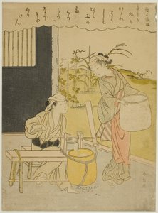 Gedicht von Henjo Sojo, aus einer unbetitelten Serie von Sechsunddreißig unsterblichen Dichtern von Suzuki Harunobu