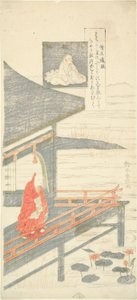 Gedicht von Sojo Henjo, aus der Serie "Sechs berühmte Dichter (Rokkasen)" von Suzuki Harunobu