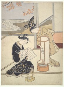 Das Abendglühen von Andon: Zashiki Hakkei