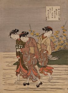 Der Juwelenfluss bei Ide", aus der Serie "Die sechs Juwelenflüsse" von Suzuki Harunobu