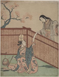 Sake-Erwärmung durch Ahornblattfeuer