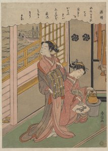 Wellen im Mondlicht von Suzuki Harunobu