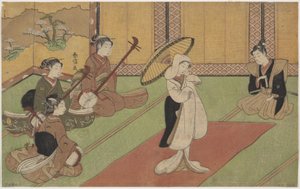 Tänzerin im Palast des Daimyō von Suzuki Harunobu