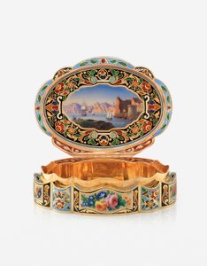 Präsentations-Schnupftabakdose für den östlichen Markt, Genf, ca. 1830