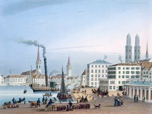 Zürich, 19. Jahrhundert von Swiss School