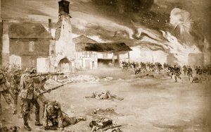 Franzosen besiegen die deutsche Kaiserliche Garde in einem Dorf, das viermal den Besitzer wechselte, 1914-19