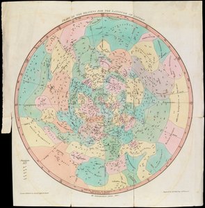 Himmelskarte für die Breite von London, Urania