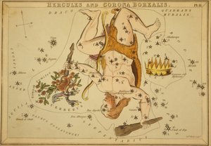 Herkules und Corona Borealis, Illustration aus 