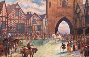 Besuch von König James I. in Chester, 1617 n. Chr. von Sydney Herbert