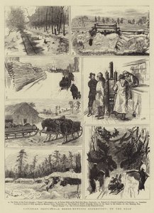 Kanadische Skizzen, eine Elchjagd-Expedition, auf der Straße von Sydney Prior Hall