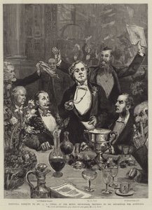 Abschiedsbankett für Mr. J.L. Toole im Hotel Metropole, vor seiner Abreise nach Australien von Sydney Prior Hall