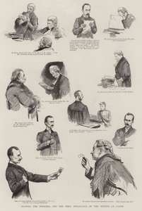 Die Reden lesen und der erste Auftritt des Zeugen Le Caron von Sydney Prior Hall