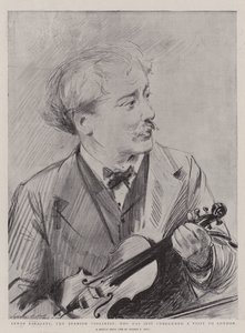 Senor Sarasate, der spanische Geiger, der gerade einen Besuch in London beendet hat von Sydney Prior Hall