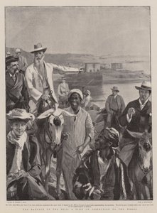 Das Stauwehr des Nils, ein Inspektionsbesuch der Arbeiten von Sydney Prior Hall