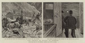 Der Prinz von Wales in Norwegen von Sydney Prior Hall