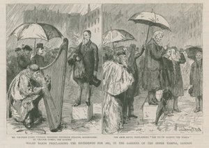 Walisische Barden verkünden das Eisteddfod für 1887 von Sydney Prior Hall