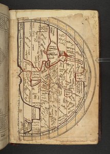 Minārat al-aqdās, f94, Eine Karte von Europa, Westasien und Nordafrika, vom Norden nach Süden projiziert