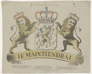 Auf dem Wappen von Seiner Majestät König Wilhelm dem Ersten