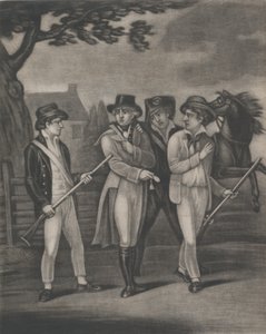 Die Gefangennahme von Major André durch die Unbestechlichen Paulding, Williams und Vanvert