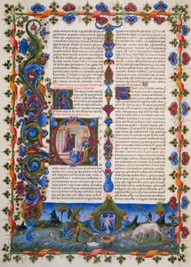 Das Ende des Buches Salomo, aus Band I der Bibel von Borso d