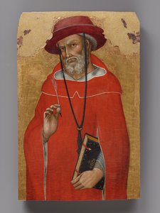 Heiliger Hieronymus, eines von zwei Tafeln eines zerlegten Altars von Taddeo di Bartolo