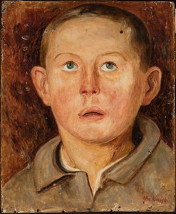Kopf eines Jungen mit offenem Kragen von Tadeusz Makowski