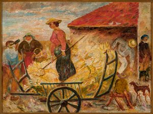 Getreideernte von Tadeusz Makowski