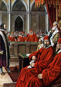 Kretischer Krieg: Der Prozess gegen Francesco Morosini nach der Belagerung von Candia, angeklagt wegen Feigheit und Verrat bei seiner Rückkehr nach Venedig