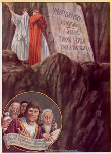 Illustration für Dantes Göttliche Komödie von Tancredi Scarpelli