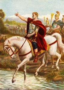 Julius Caesar überquert den Rubikon