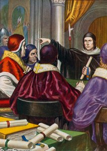 Roland von Parma bringt einen Brief für Papst Gregor VII von Heinrich IV, Heiliges Römisches Reich von Tancredi Scarpelli