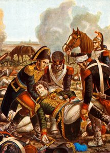 Der Leichnam von General De Saix wird nach der Schlacht von Marengo zum Hauptquartier zurückgebracht von Tancredi Scarpelli