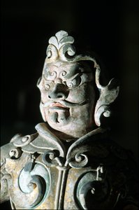 Darstellung eines Kriegers (Detail), 618-907